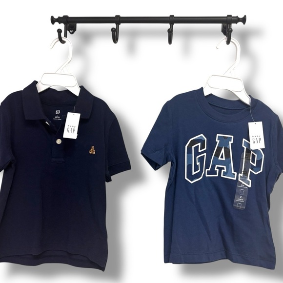NWT GAP 2T set Blue Polo Shirt&T-Shirt. 15% off w 2+ bundle! - Picture 1 of 9